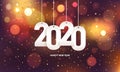 Happy new year 2020 Royalty Free Stock Photo