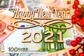 Happy new year 2021 Royalty Free Stock Photo