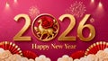 Happy New Year 2026 Royalty Free Stock Photo