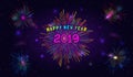 2019 Happy New Year. Royalty Free Stock Photo