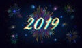 2019 Happy New Year. Royalty Free Stock Photo