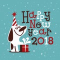 Happy New 2018 Year Royalty Free Stock Photo