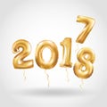 Happy New Year 2018 2017 Royalty Free Stock Photo