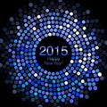 Happy New Year 2015 - Hexagon Disco lights