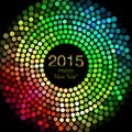 Happy New Year 2015 - Hexagon Disco lights