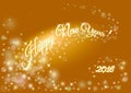 Happy New year holiday background with 2016 inscription.Blurred Royalty Free Stock Photo