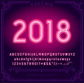 2018 Happy New Year Holiday. Royalty Free Stock Photo