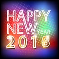 2018 happy new year holiday calendar background. Royalty Free Stock Photo