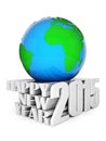 Happy new year 2015 Illustrations 3d