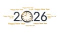 Happy New Year 2026 Royalty Free Stock Photo