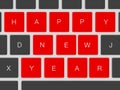 Happy New Year Keys Royalty Free Stock Photo