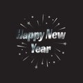 Happy New Year letter modern background