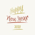 Happy New Year letter vintage style background