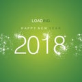 Happy New Year 2018 loading spark firework white green vector