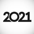 2021 A Happy New Year logo Royalty Free Stock Photo