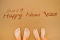 Happy new year 2019 and lover feet