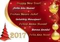 Happy New Year 2017 in many languages