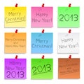 Happy New Year and Merry Christmas Royalty Free Stock Photo