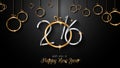 2016 Happy New Year and Merry Christmas Background Royalty Free Stock Photo