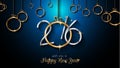 2016 Happy New Year and Merry Christmas Background Royalty Free Stock Photo