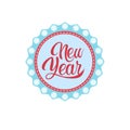 Happy New Year Merry Christmas Greeting Card Decoration Laber Web Icon