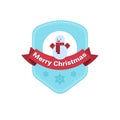 Happy New Year Merry Christmas Greeting Card Decoration Laber Web Icon