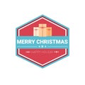 Happy New Year Merry Christmas Greeting Card Decoration Laber Web Icon