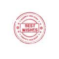 Happy New Year Merry Christmas Greeting Card Decoration Laber Web Icon