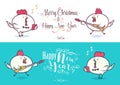 Happy New Year and merry christmas. Holiday Vector Illustration. Royalty Free Stock Photo