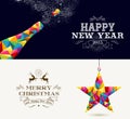 Happy New Year and Merry Christmas holidays Royalty Free Stock Photo