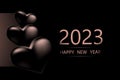Happy New Year and Merry Christmas 2023, web banner design, background. Royalty Free Stock Photo