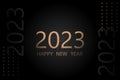 Happy New Year and Merry Christmas 2023, web banner design, background. Royalty Free Stock Photo