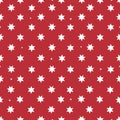 Happy New year and merry christmas wrapping paper red background with stars pattern Royalty Free Stock Photo