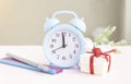 Happy New Year: Midnight clock Royalty Free Stock Photo