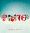 Happy new year 2016! New year design template Royalty Free Stock Photo