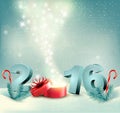Happy new year 2016! New year design template Royalty Free Stock Photo