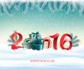 Happy new year 2016! New year design template Royalty Free Stock Photo