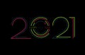 2021 happy new year. 2021 new year. Happy new year design. 2021 Colorful holiday background for calendar or web banner. 2021 celeb