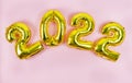 Happy New Year. Numbers 2022. Copy space Royalty Free Stock Photo