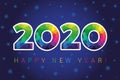 2020 A Happy New Year numbers