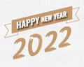 2022 happy new year. numbers paper style. vector linear numbers. design of greeting card. vector illustration
