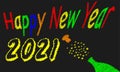 Happy New Year 2021 Royalty Free Stock Photo