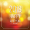 Happy new year 2018 Royalty Free Stock Photo