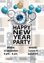 Happy New Year Party 2019 Card for your design.