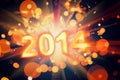 Happy new year 2014 Royalty Free Stock Photo