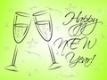 Happy New Year Represents Fun Festive And Celebrations