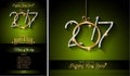 2017 Happy New Year Restaurant Menu Template Background Royalty Free Stock Photo