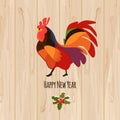 Happy New Year 2017 rooster concept Royalty Free Stock Photo