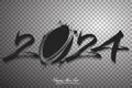 Happy New Year 2024 and rugby ball