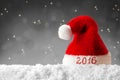 Happy new year 2016 santa hat . Royalty Free Stock Photo